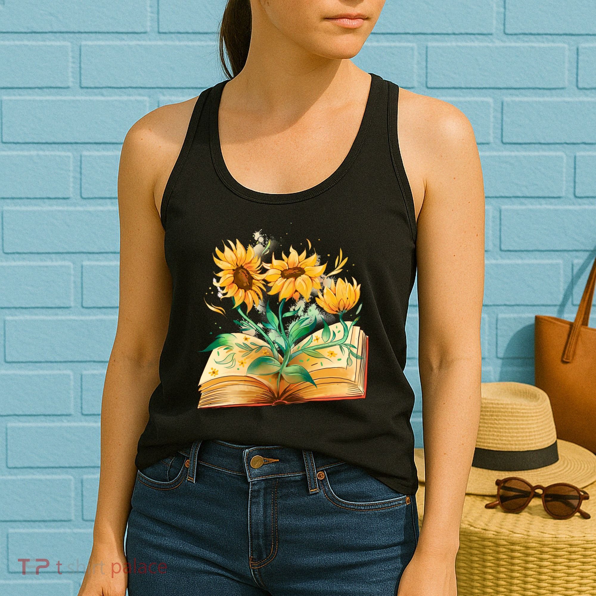 Sunflower Book Women's Tank Top