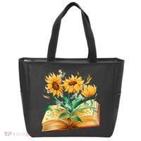Sunflower Book Tote Bag thumb 0