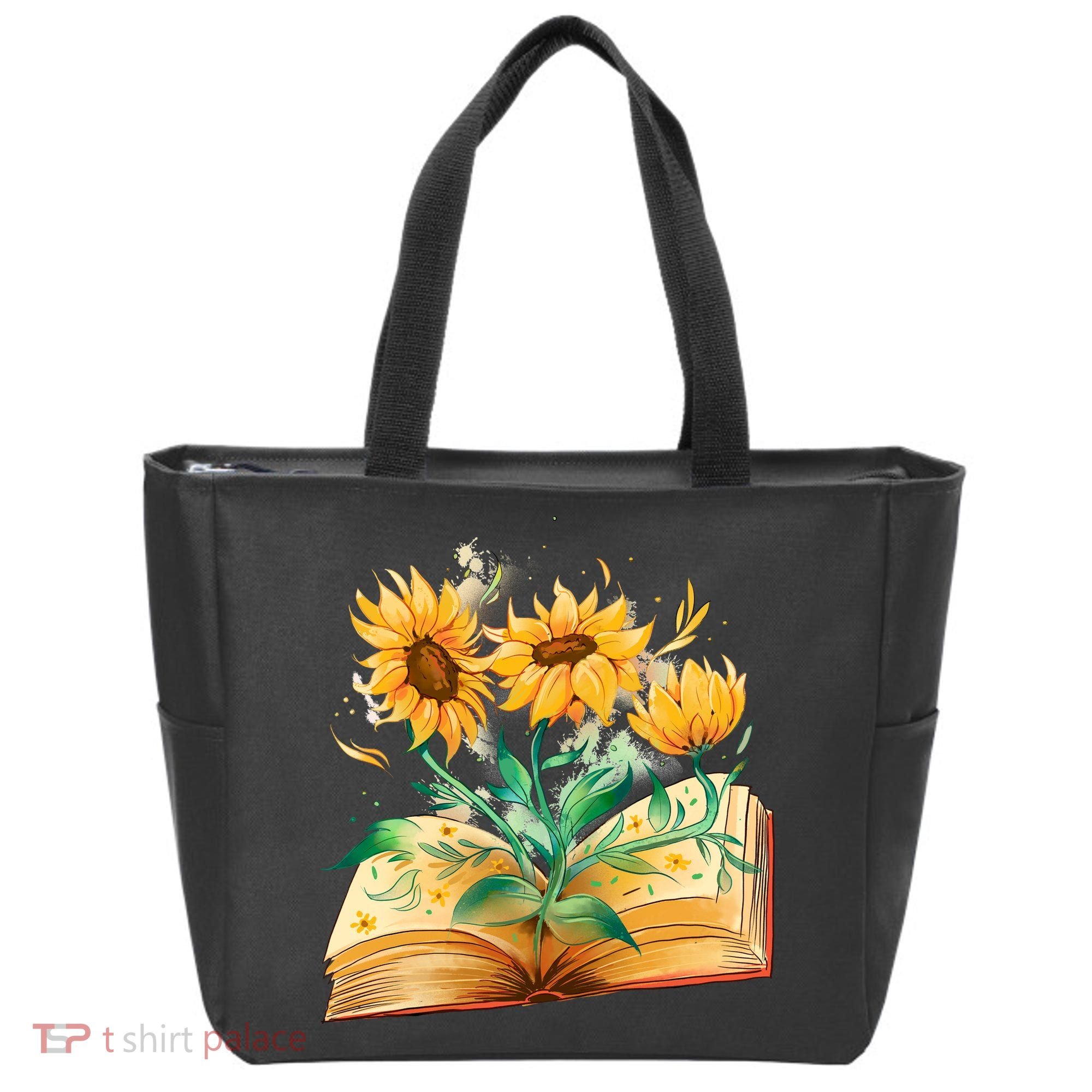 Sunflower Book Tote Bag