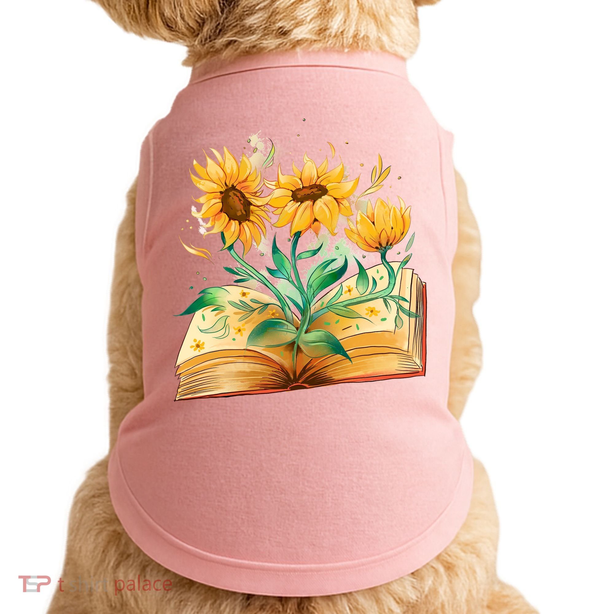 Sunflower Book Doggie Tank