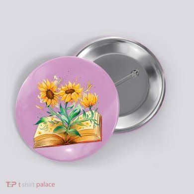 Sunflower Book Button