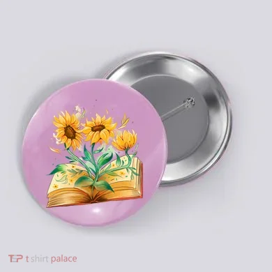Sunflower Book Button