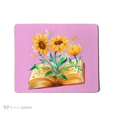 Sunflower Book Mousepad