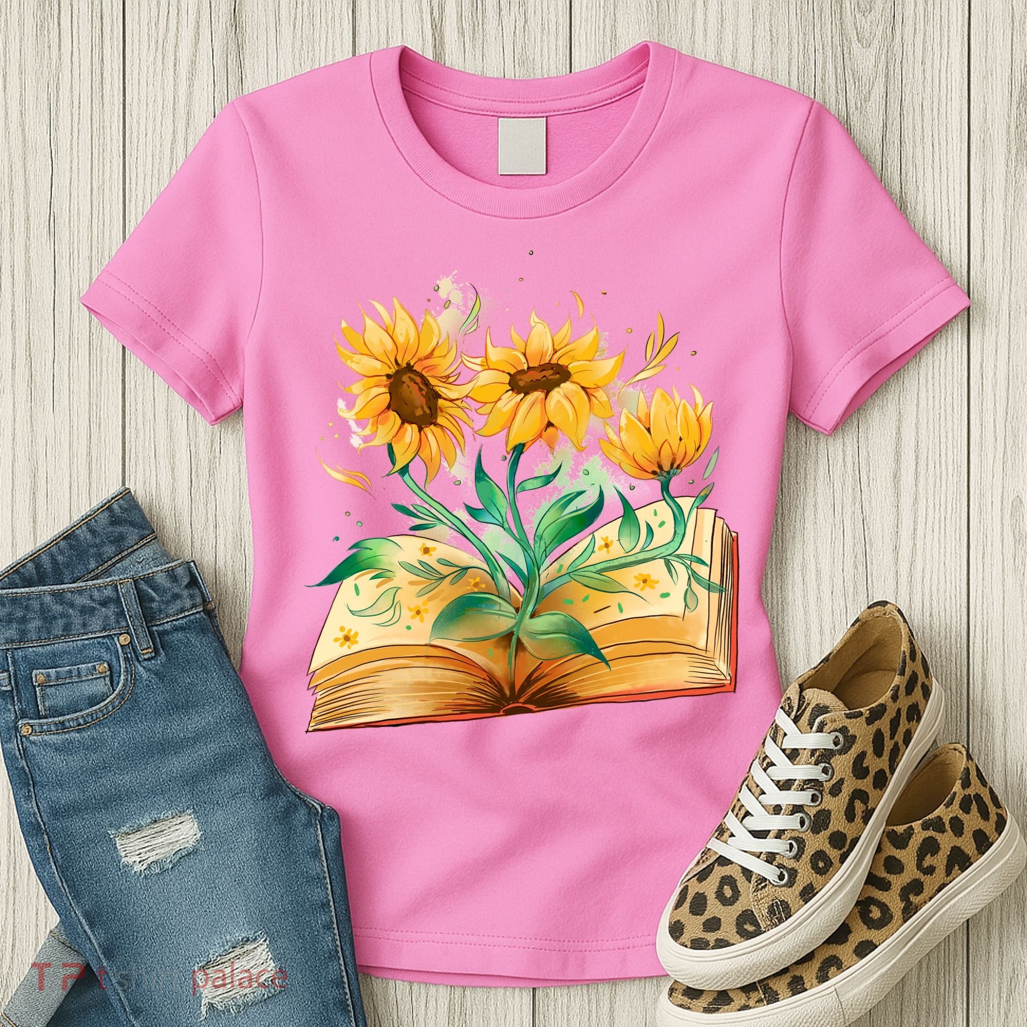 Sunflower Book Women's T-Shirt