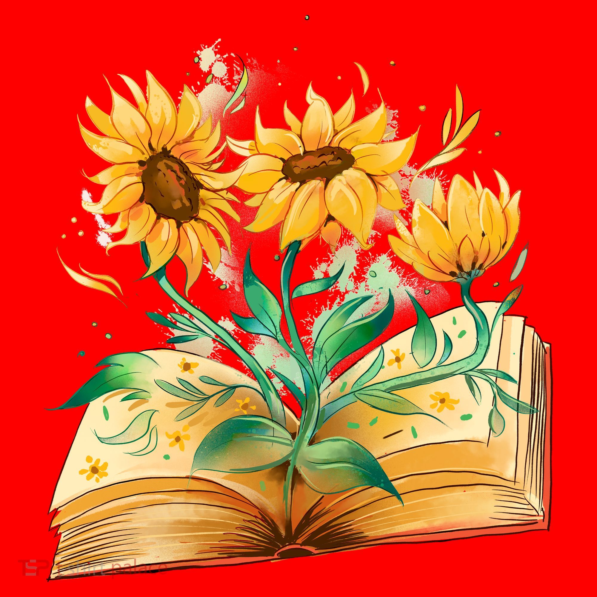 Sunflower Book Santa Hat