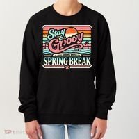 Spring Break Stay Groovy Retro Women's Sweatshirt thumb 0