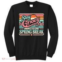 Spring Break Stay Groovy Retro Sweatshirt thumb 0