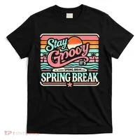 Spring Break Stay Groovy Retro T-Shirt thumb 0