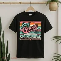 Spring Break Stay Groovy Retro T-Shirt thumb 2