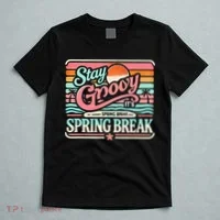Spring Break Stay Groovy Retro T-Shirt thumb 5