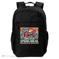 Spring Break Stay Groovy Retro Backpack thumb 0
