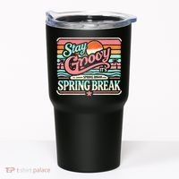 Spring Break Stay Groovy Retro Tumbler thumb 0