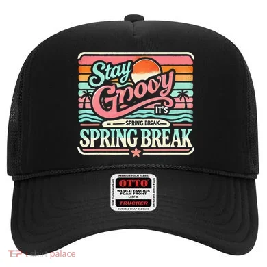 Spring Break Stay Groovy Retro Hat