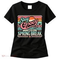 Spring Break Stay Groovy Retro Women's T-Shirt thumb 0