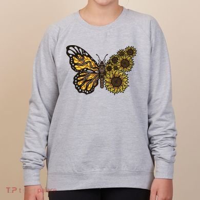 Sunflower Butterfly Women's Sweatshirt