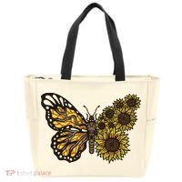Sunflower Butterfly Tote Bag thumb 0
