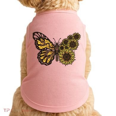 Sunflower Butterfly Doggie Tank