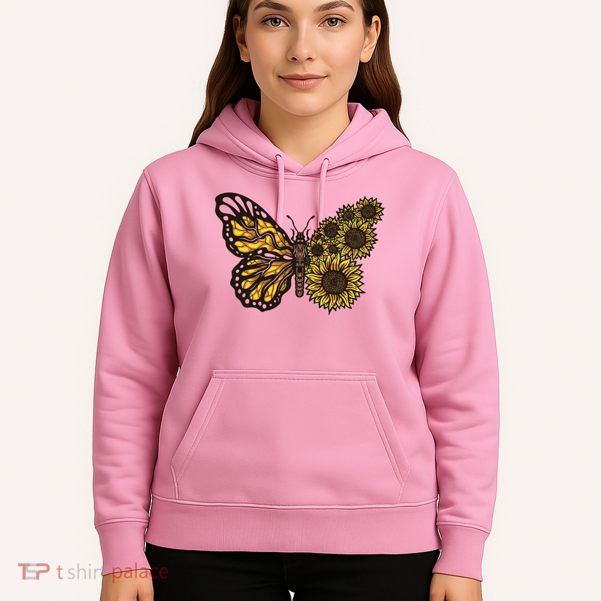 Sunflower Butterfly Hoodie