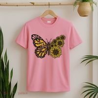 Sunflower Butterfly T-Shirt thumb 2