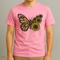 Sunflower Butterfly T-Shirt thumb 3
