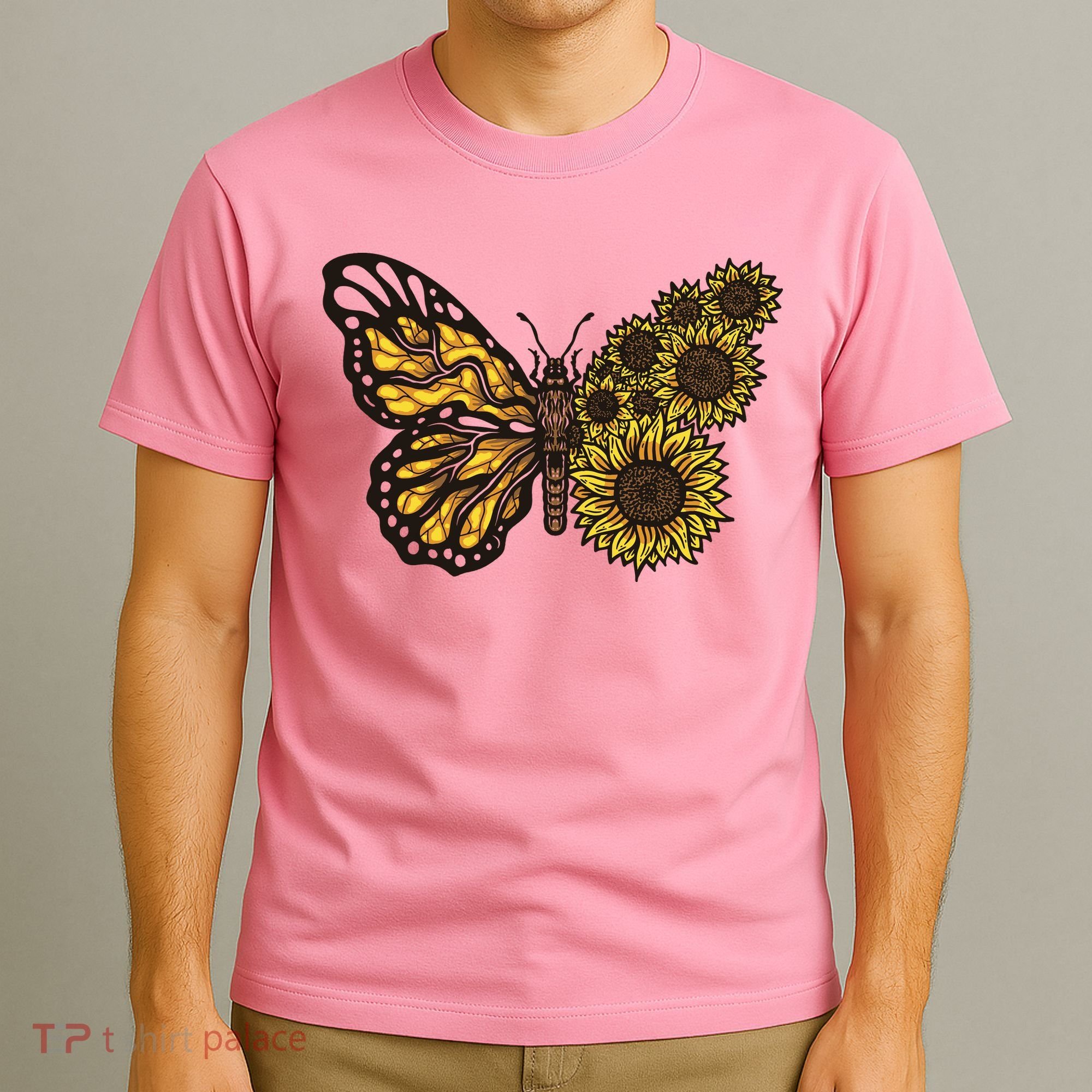 Sunflower Butterfly T-Shirt
