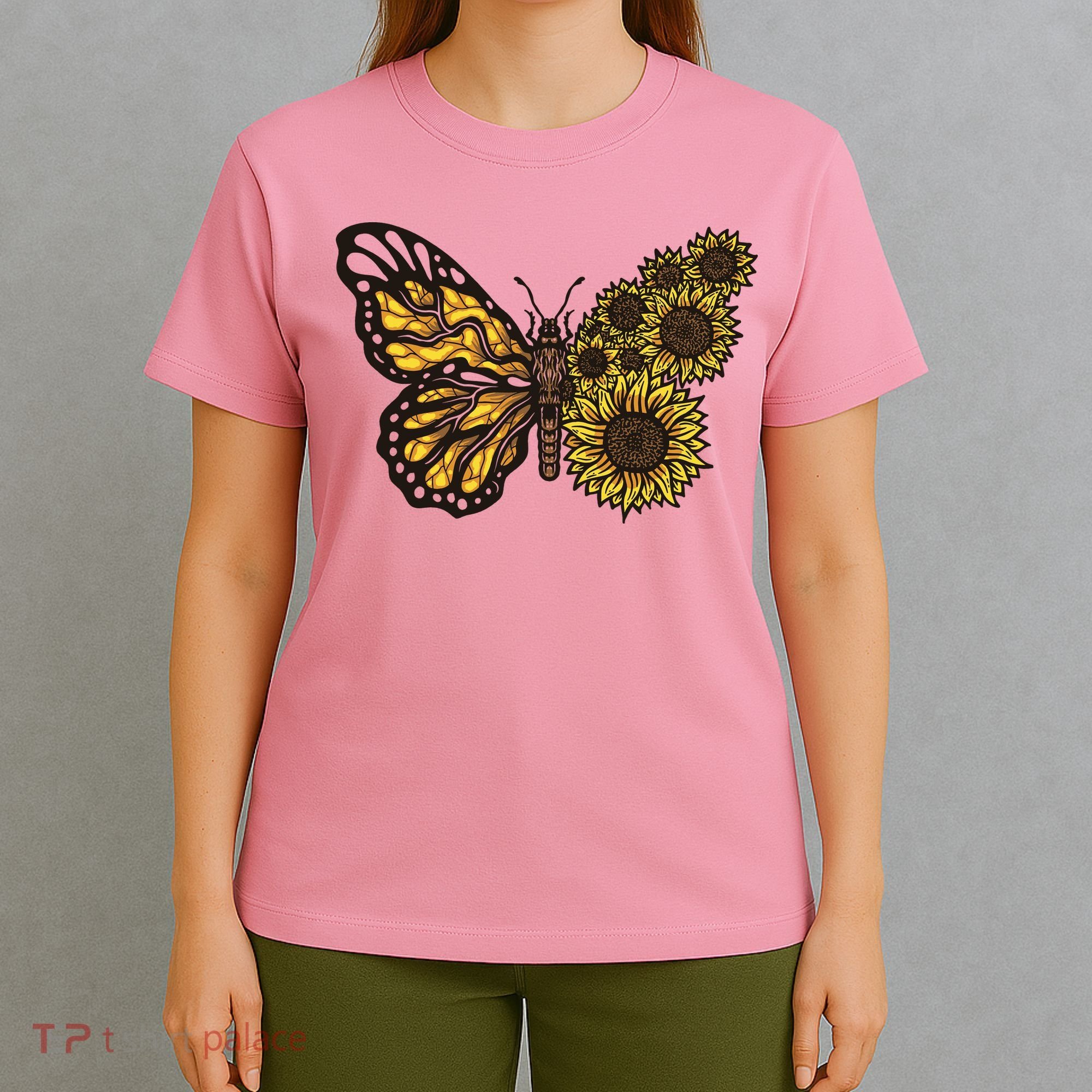 Sunflower Butterfly T-Shirt
