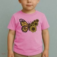 Sunflower Butterfly Toddler T-Shirt thumb 2