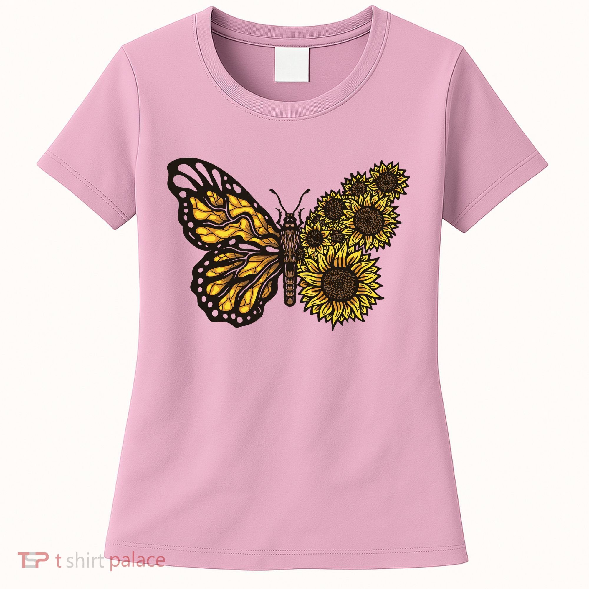 Sunflower Butterfly Women's T-Shirt
