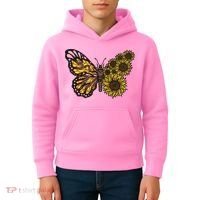 Sunflower Butterfly Kids Hoodie thumb 4