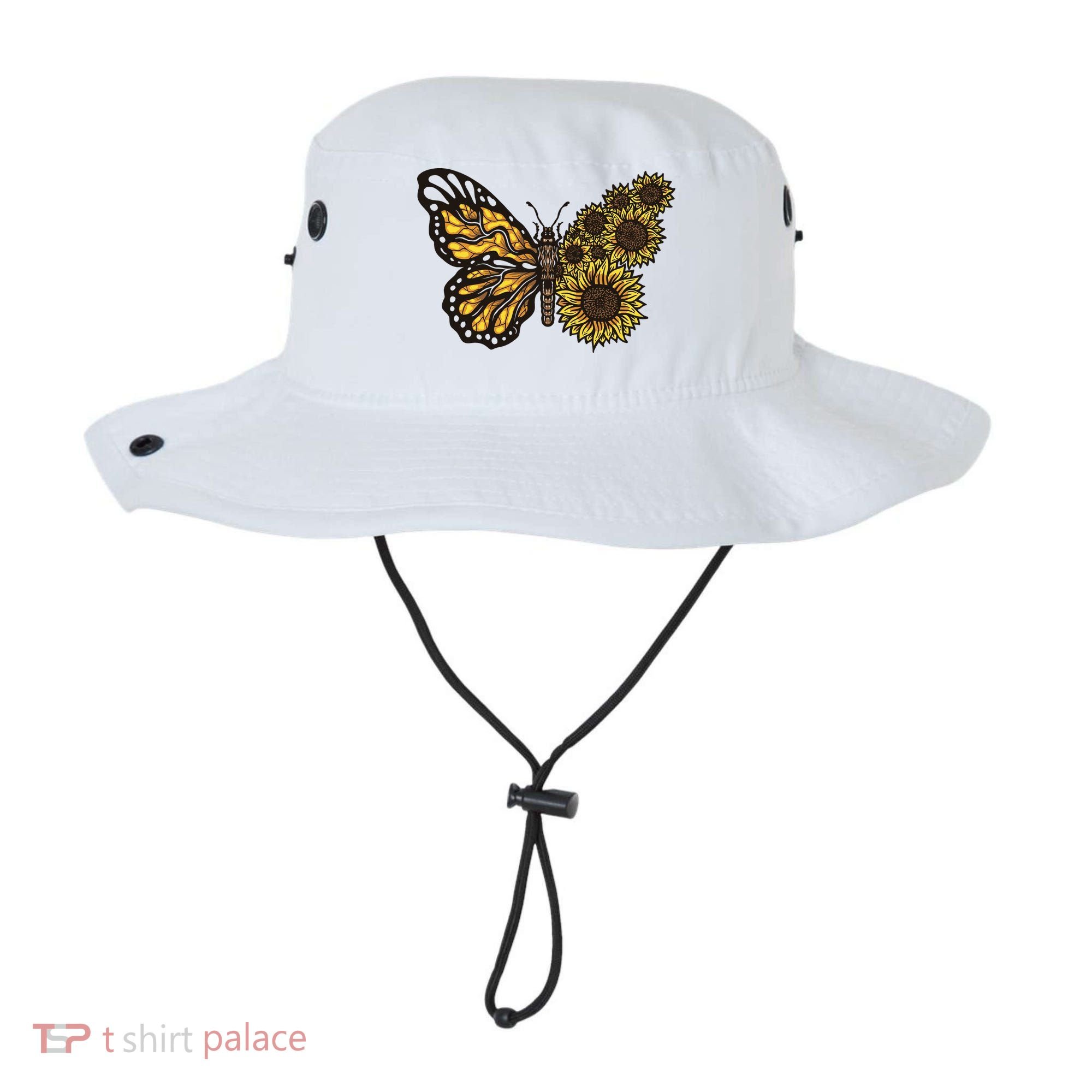 Sunflower Butterfly Bucket Hat