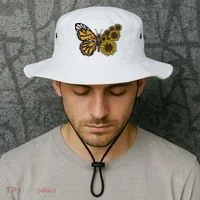 Sunflower Butterfly Bucket Hat thumb 2