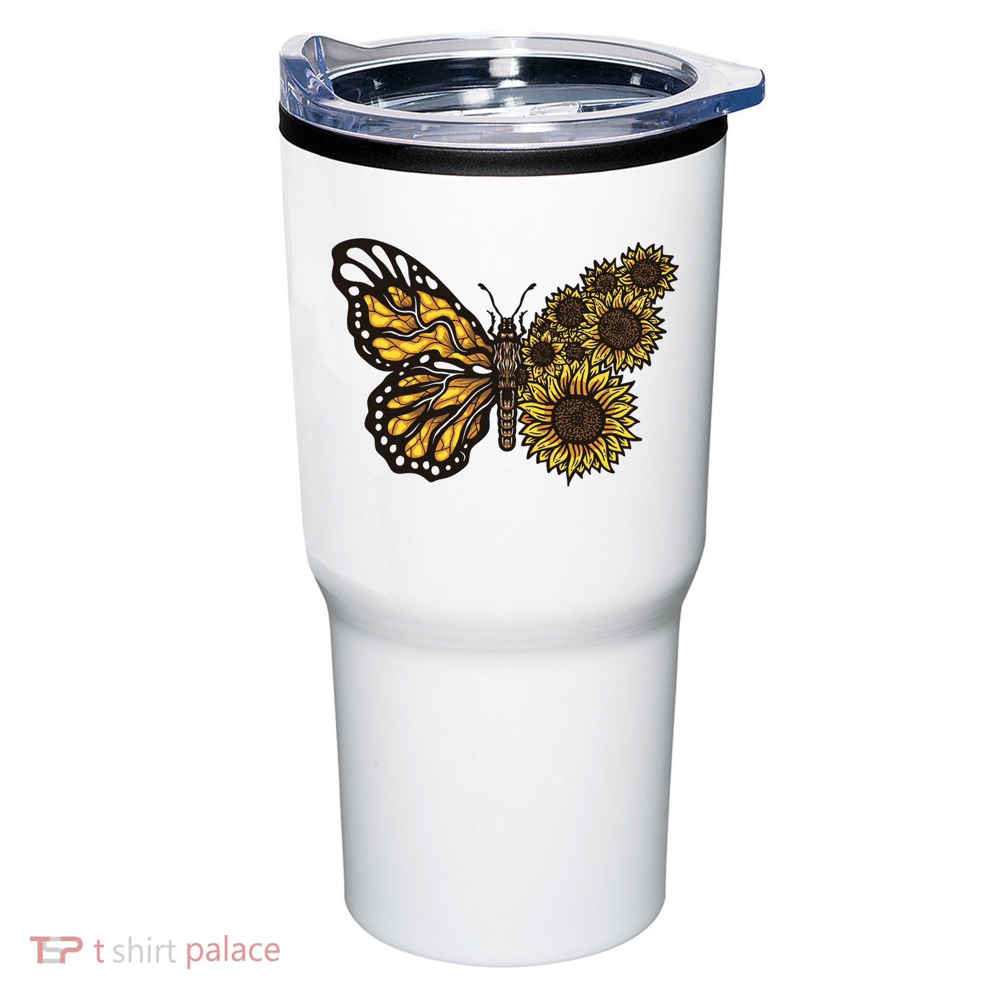 Sunflower Butterfly Tumbler