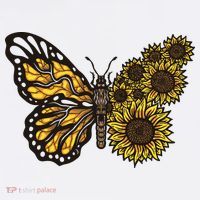 Sunflower Butterfly Ornament thumb 1