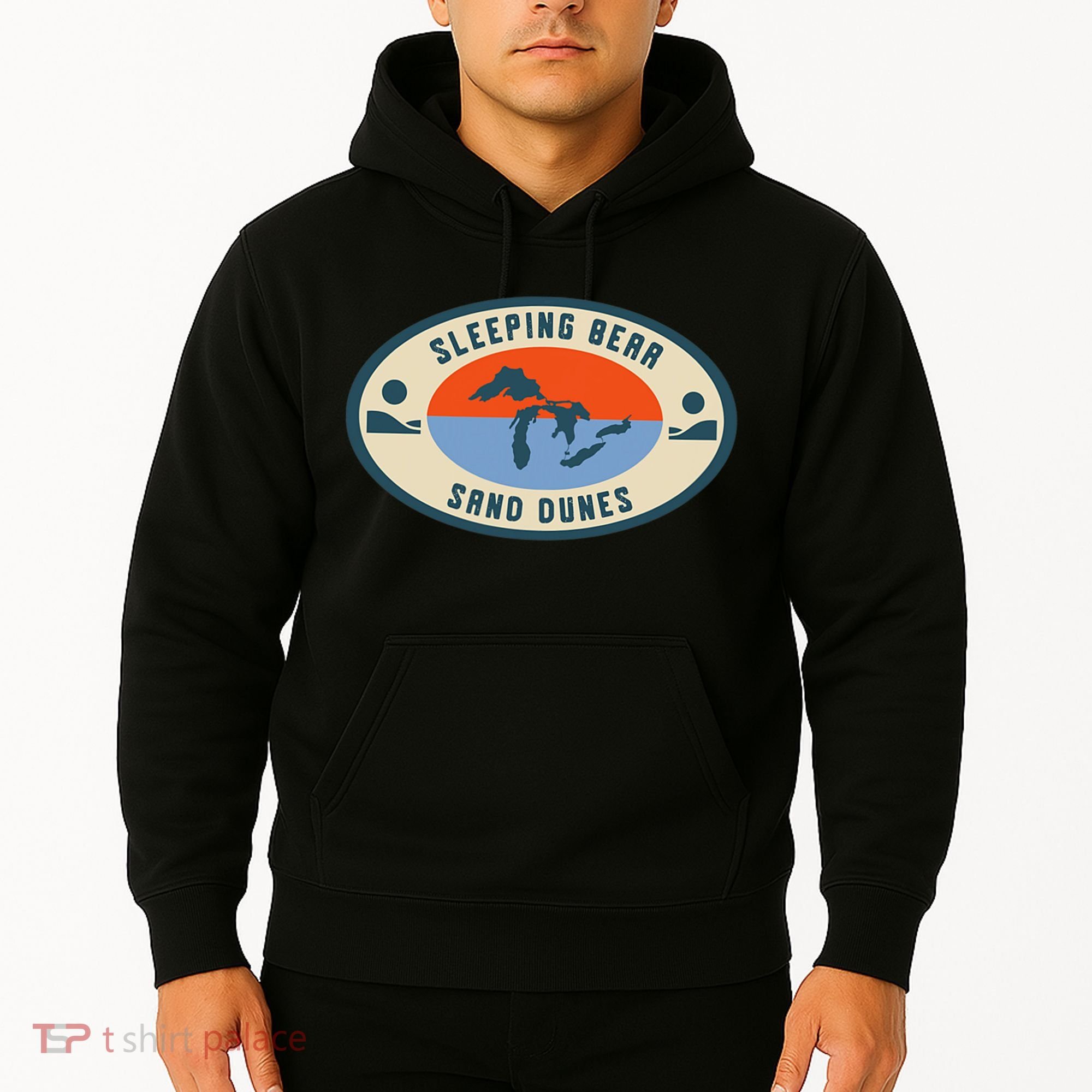 Sleeping Bear Sand Dunes Michigan Michigander Great Lakes Hoodie