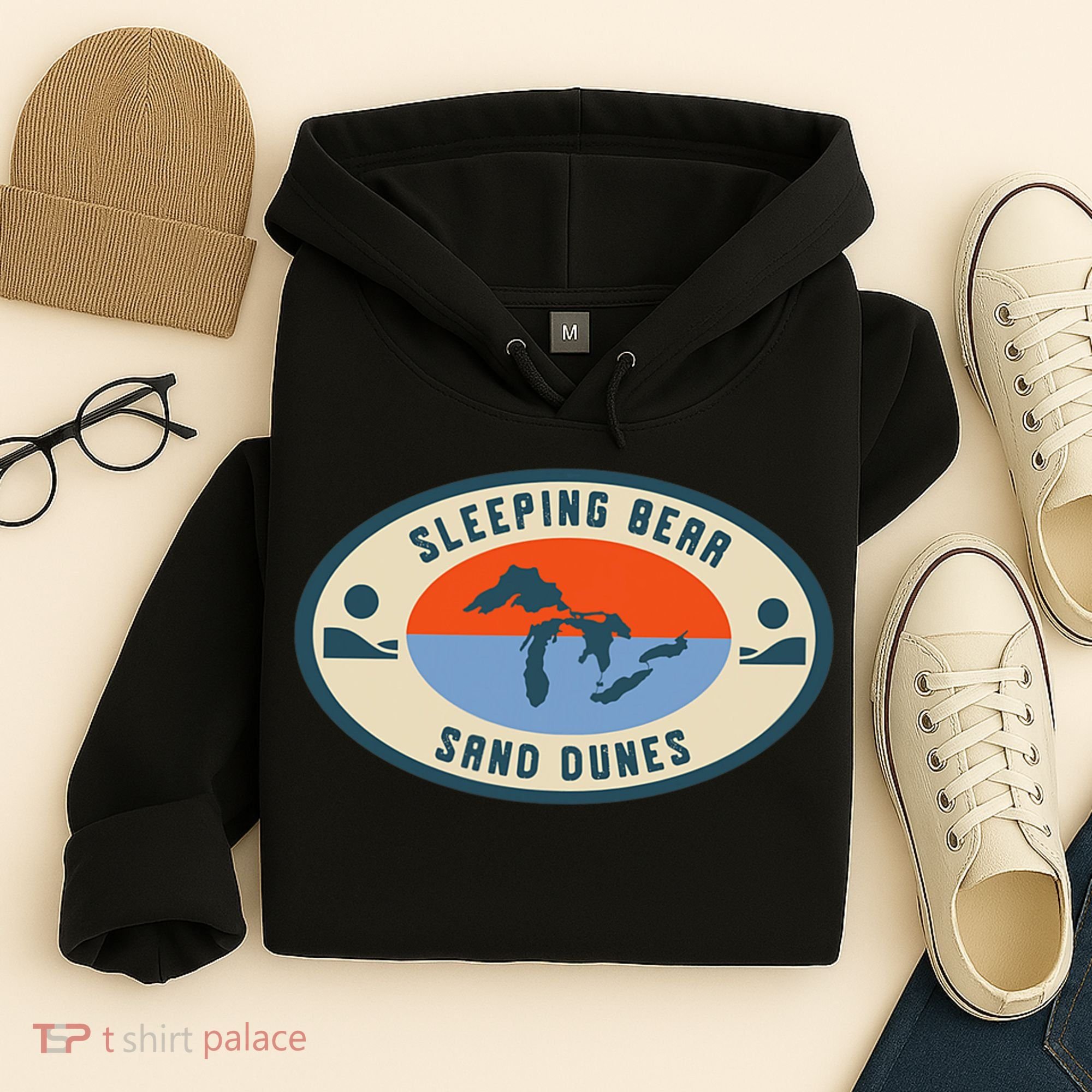 Sleeping Bear Sand Dunes Michigan Michigander Great Lakes Hoodie