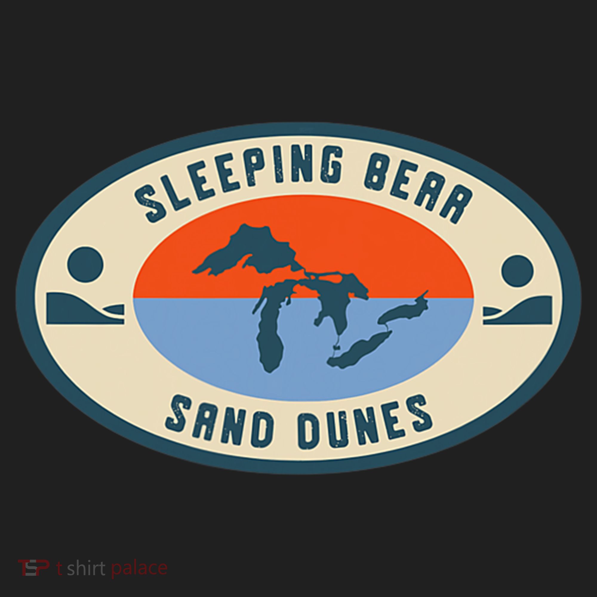 Sleeping Bear Sand Dunes Michigan Michigander Great Lakes Beanie