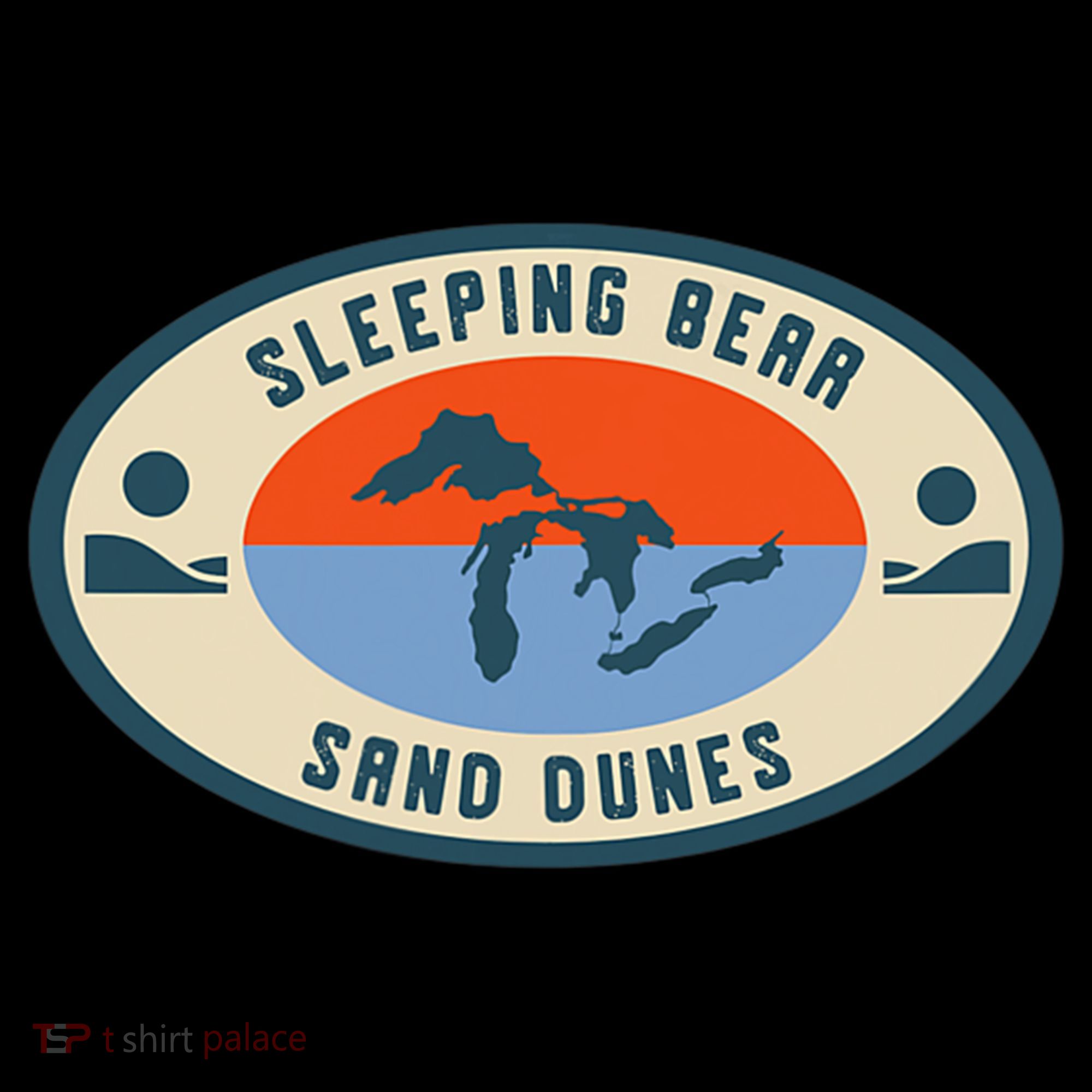 Sleeping Bear Sand Dunes Michigan Michigander Great Lakes Ornament