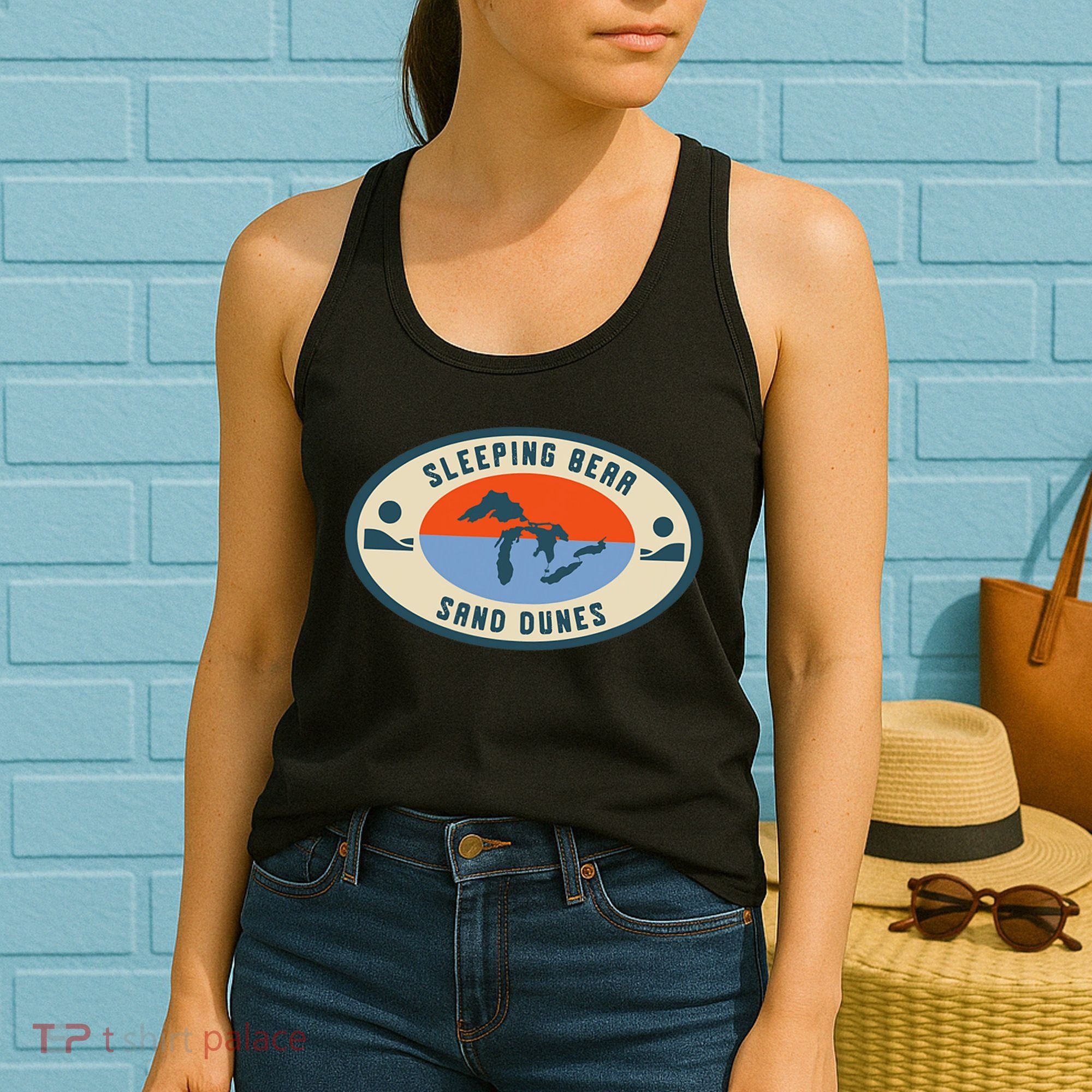 Sleeping Bear Sand Dunes Michigan Michigander Great Lakes Women's Tank Top