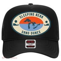 Sleeping Bear Sand Dunes Michigan Michigander Great Lakes Hat thumb 0