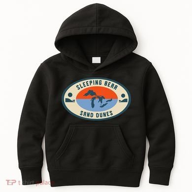 Sleeping Bear Sand Dunes Michigan Michigander Great Lakes Kids Hoodie