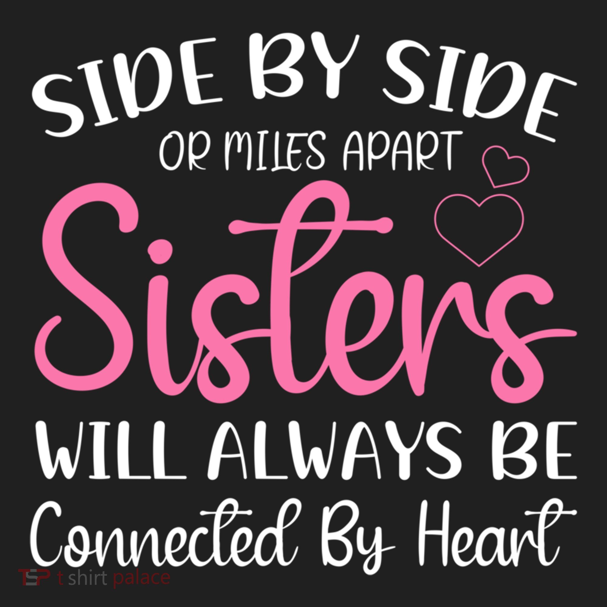 Side By Side Or Miles Apart Sisters Will Always Be Connected Gift Beanie