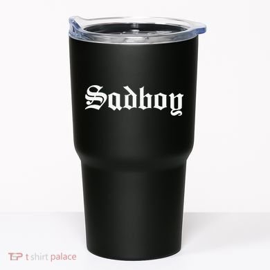 Sad Boy Sadboy Old English Typography Tumbler