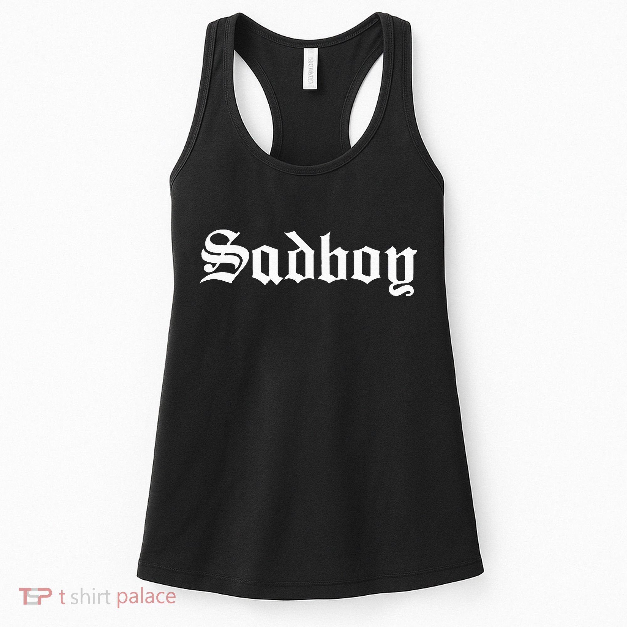 Sad Boy Sadboy Old English Typography Women's Tank Top