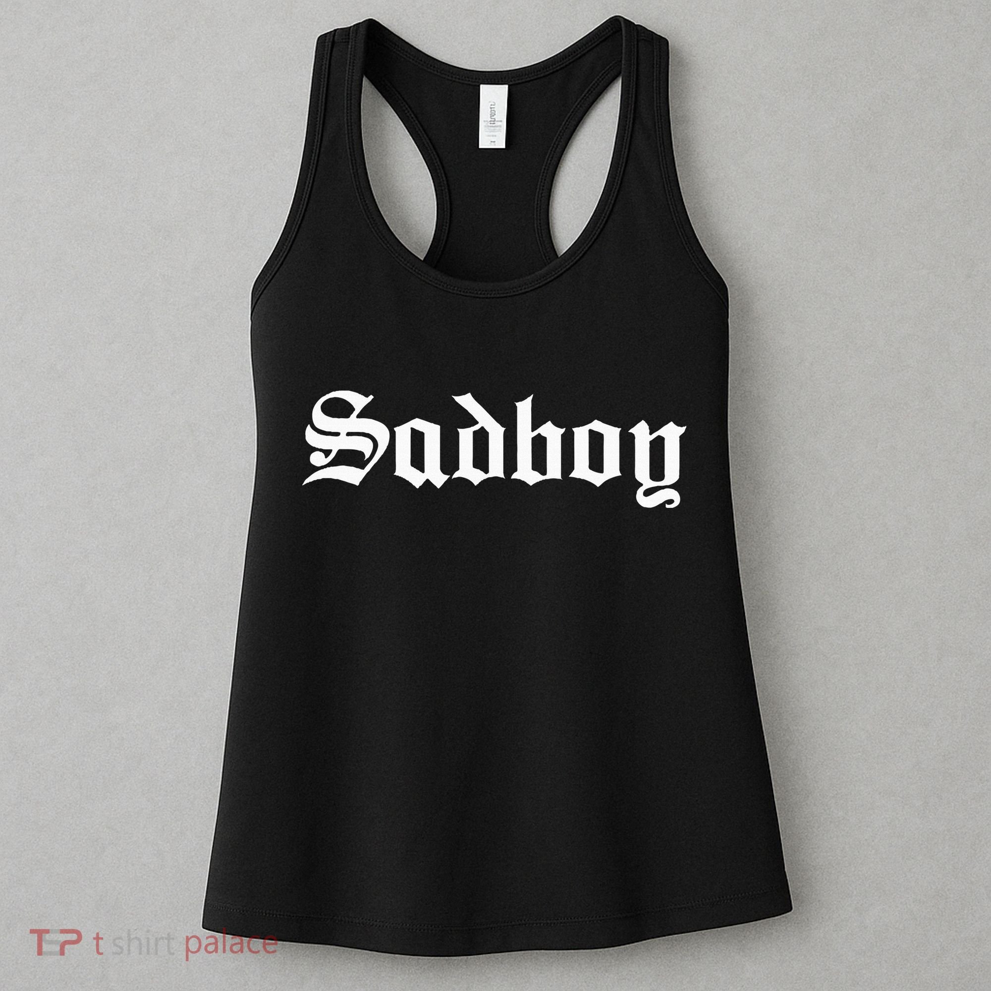 Sad Boy Sadboy Old English Typography Women's Tank Top