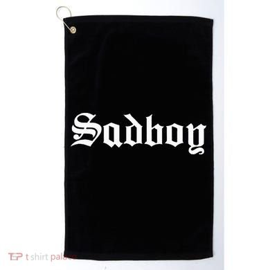 Sad Boy Sadboy Old English Typography Golf Towel