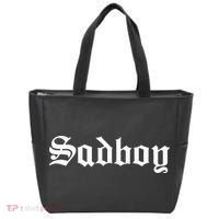 Sad Boy Sadboy Old English Typography Tote Bag thumb 0