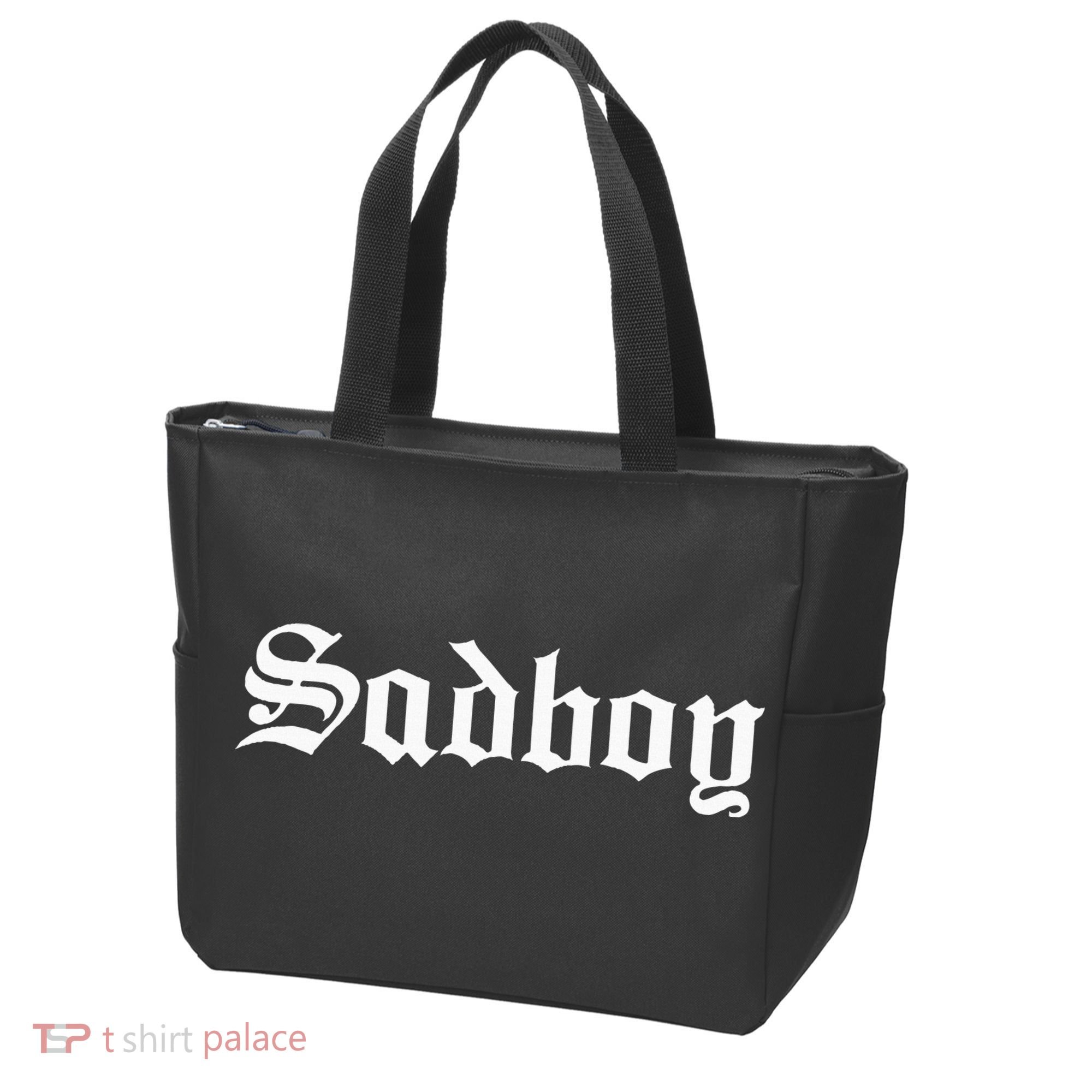 Sad Boy Sadboy Old English Typography Tote Bag
