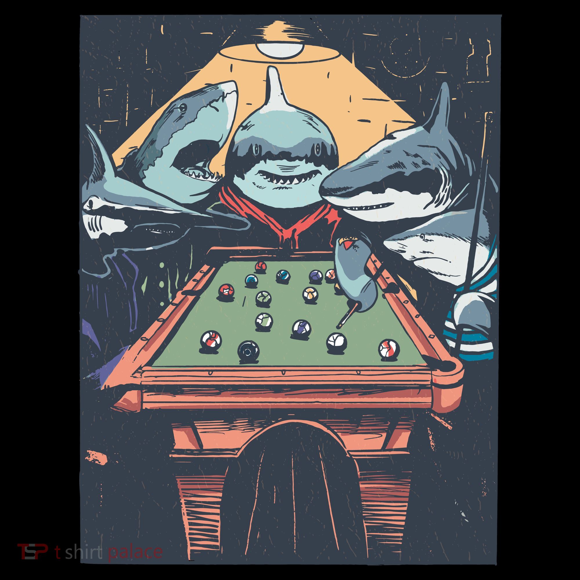 Sharks Billiard Tank Top