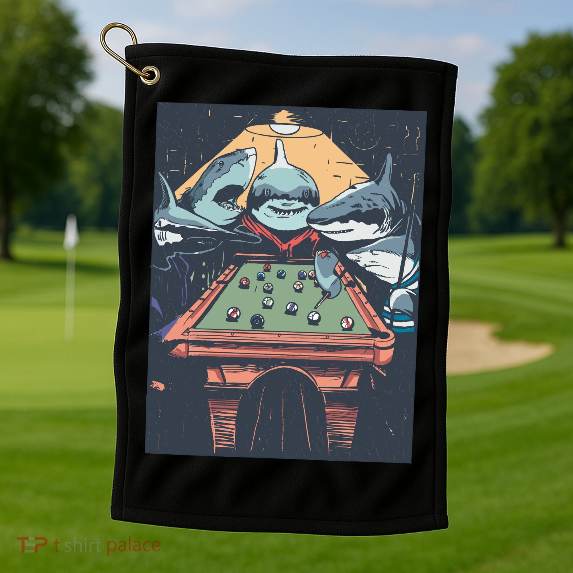 Sharks Billiard Golf Towel