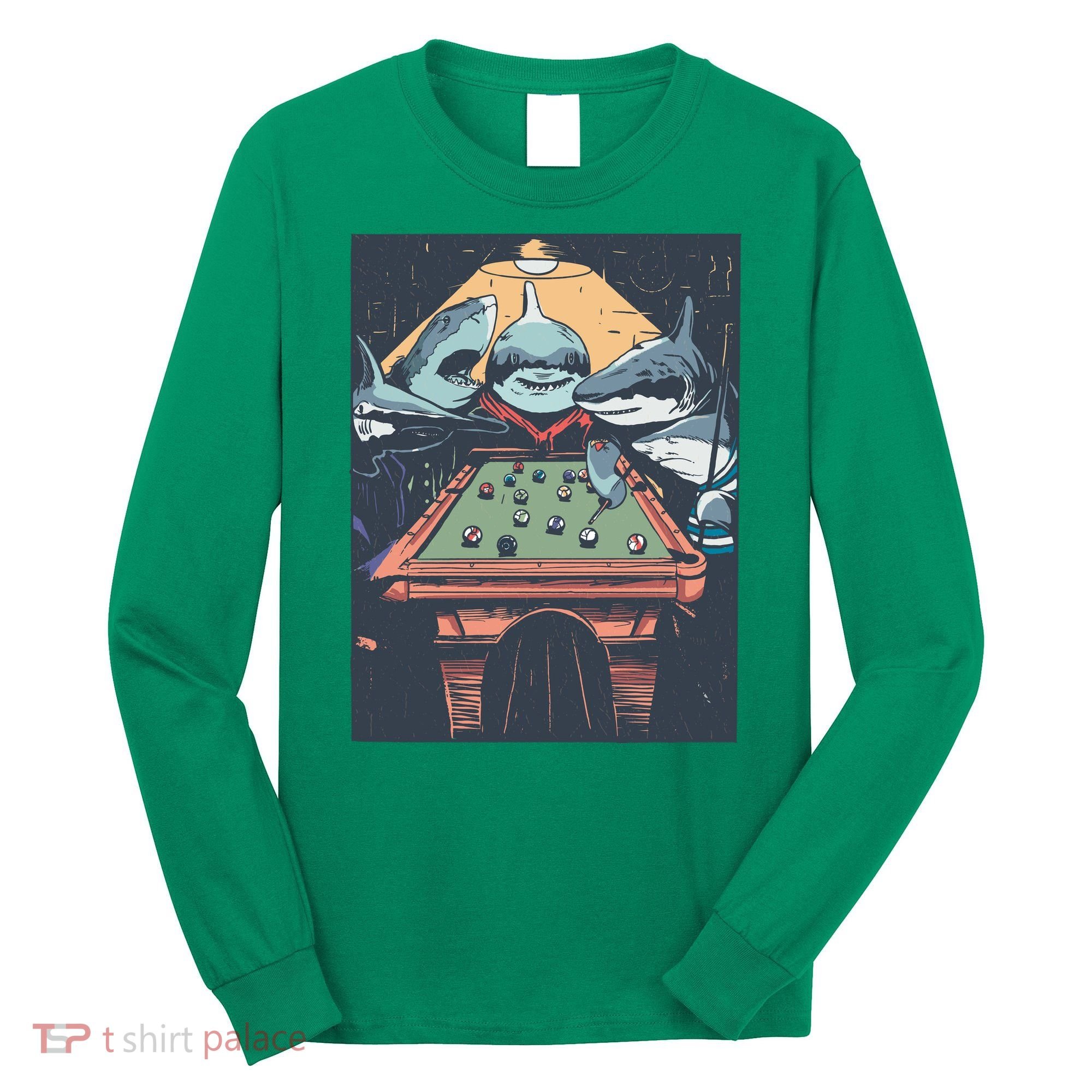 Sharks Billiard Long Sleeve Shirt